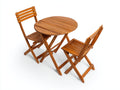Conjunto de muebles de jardín madera 75x75x74 cm marrón diseño plegable