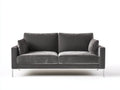 Sofás lineales terciopelo 190x92x82 cm gris diseño minimalista moderno